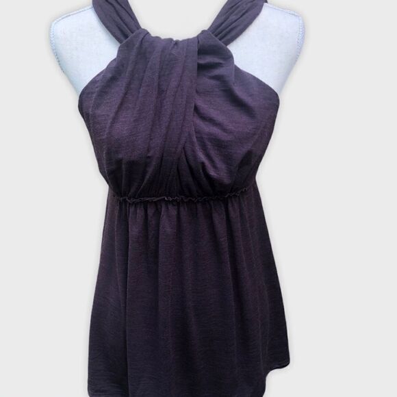 Susana Monaco Drape Neck Sleeveless Top - Picture 1 of 8